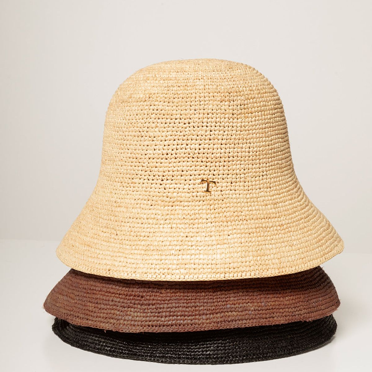 TOUCHE BALNEAIRE - Sombrero tejido en rafia color negro 0S53B61