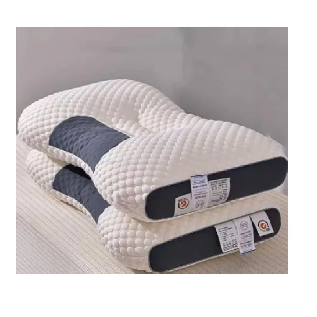 SKY - Almohada Cervical Ortopedica Para El Cuello X 2 Color Blanco