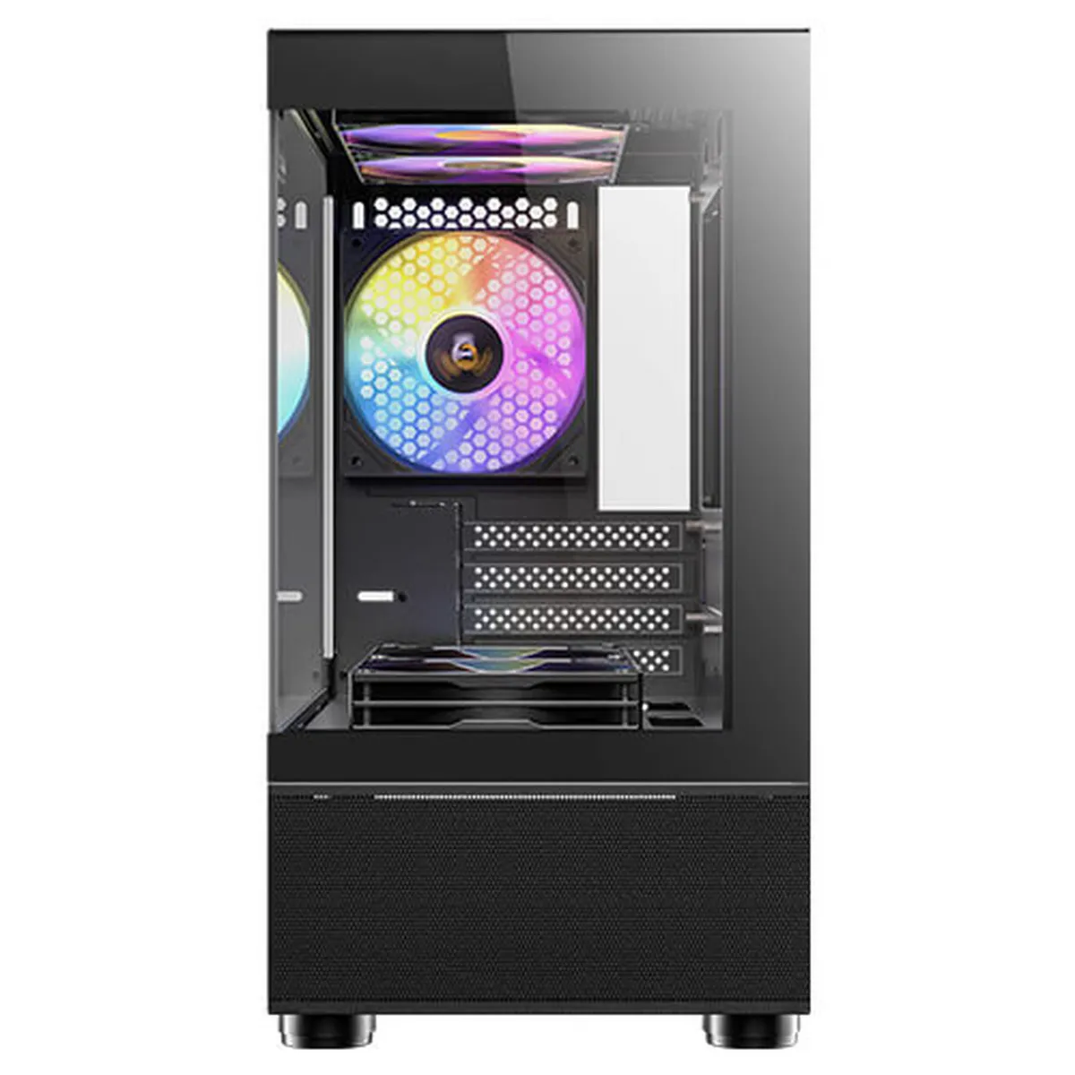 - ANTEC CX200M ELITE - Gabinete Vidrio Templado + 5 RGB Fijo NEGRO