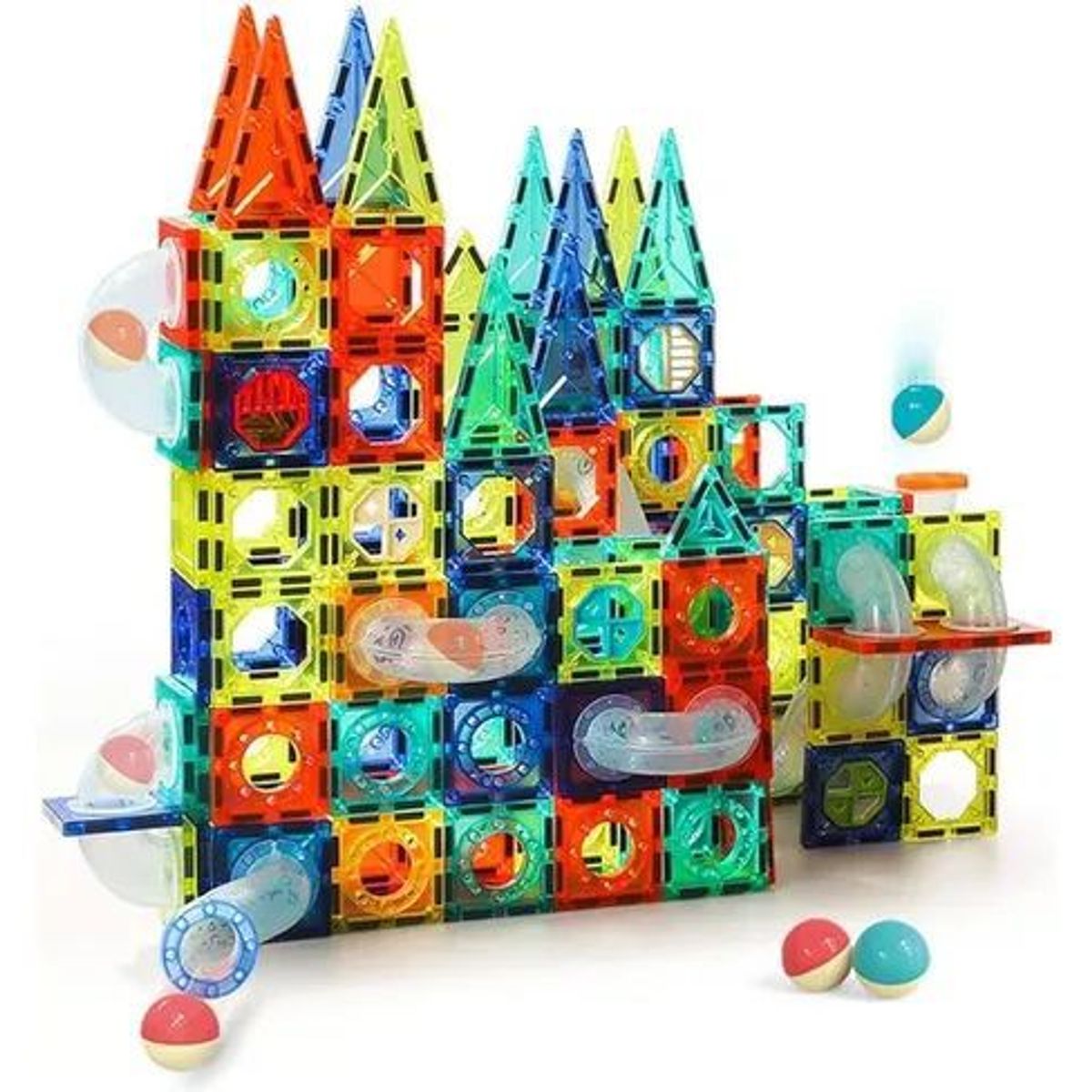 GENERICO - Bloques Magnéticas x73 Piezas Laberinto y Luces