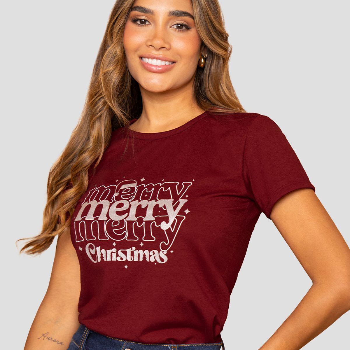 MARKETING PERSONAL - Camiseta Mujer Merlot Mp 112387