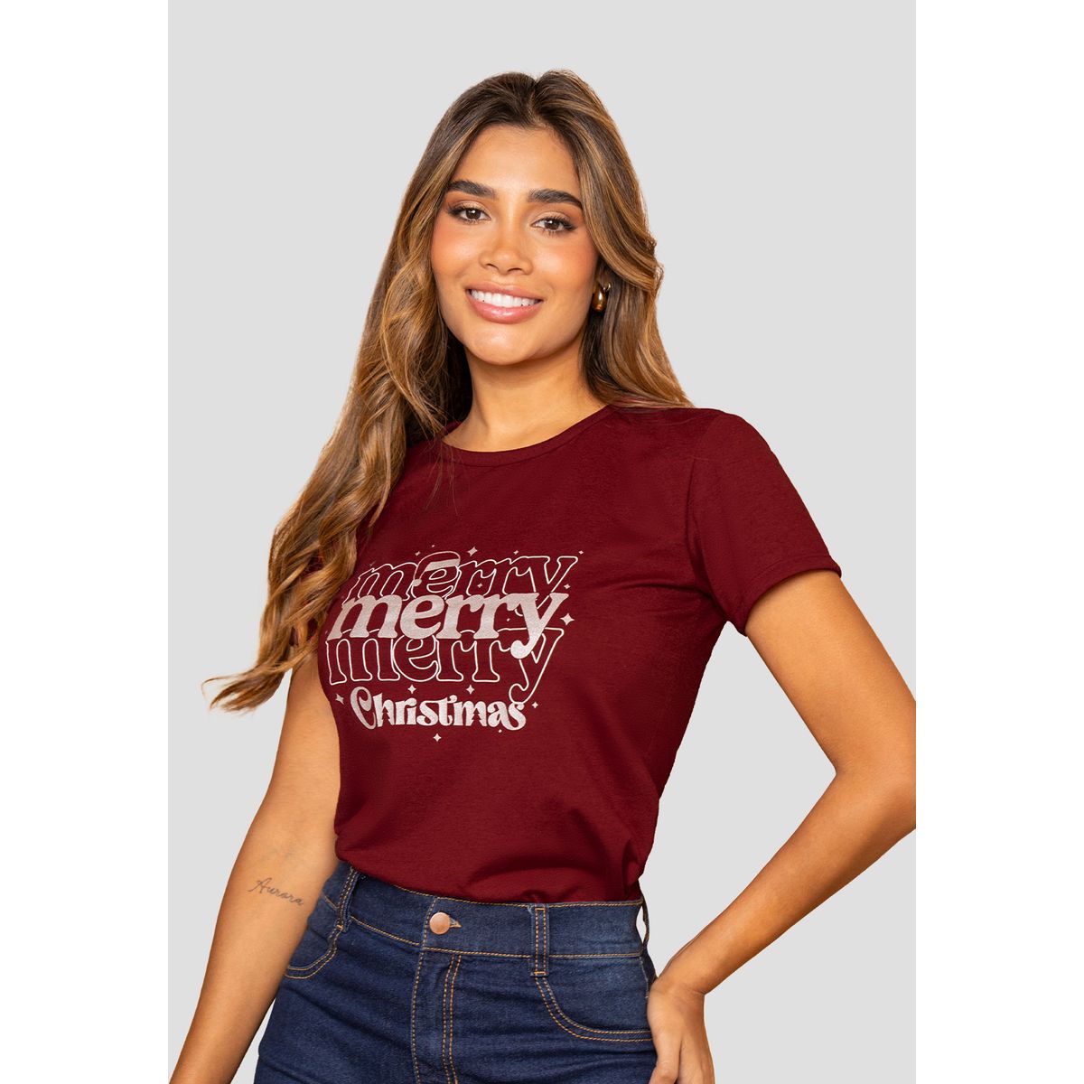 MARKETING PERSONAL - Camiseta Mujer Merlot Mp 112387