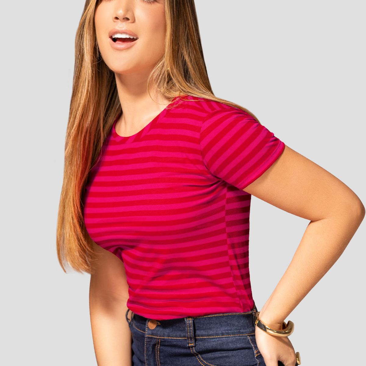 MARKETING PERSONAL - Camiseta Mujer Estampado Mp 112329