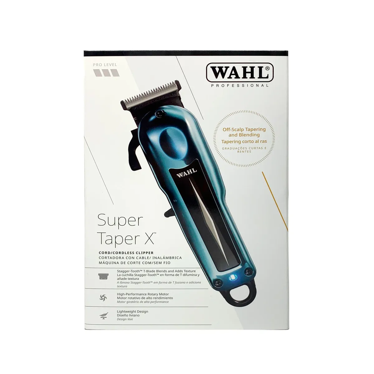 WAHL - Cortadora Profesional Wahl Super Taper Inalambrica