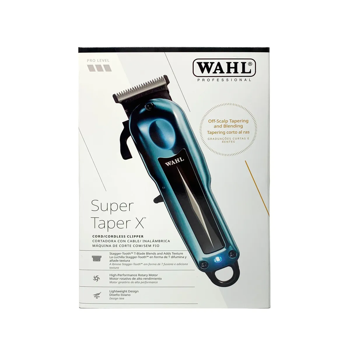 WAHL - Cortadora Profesional Wahl Super Taper Inalambrica