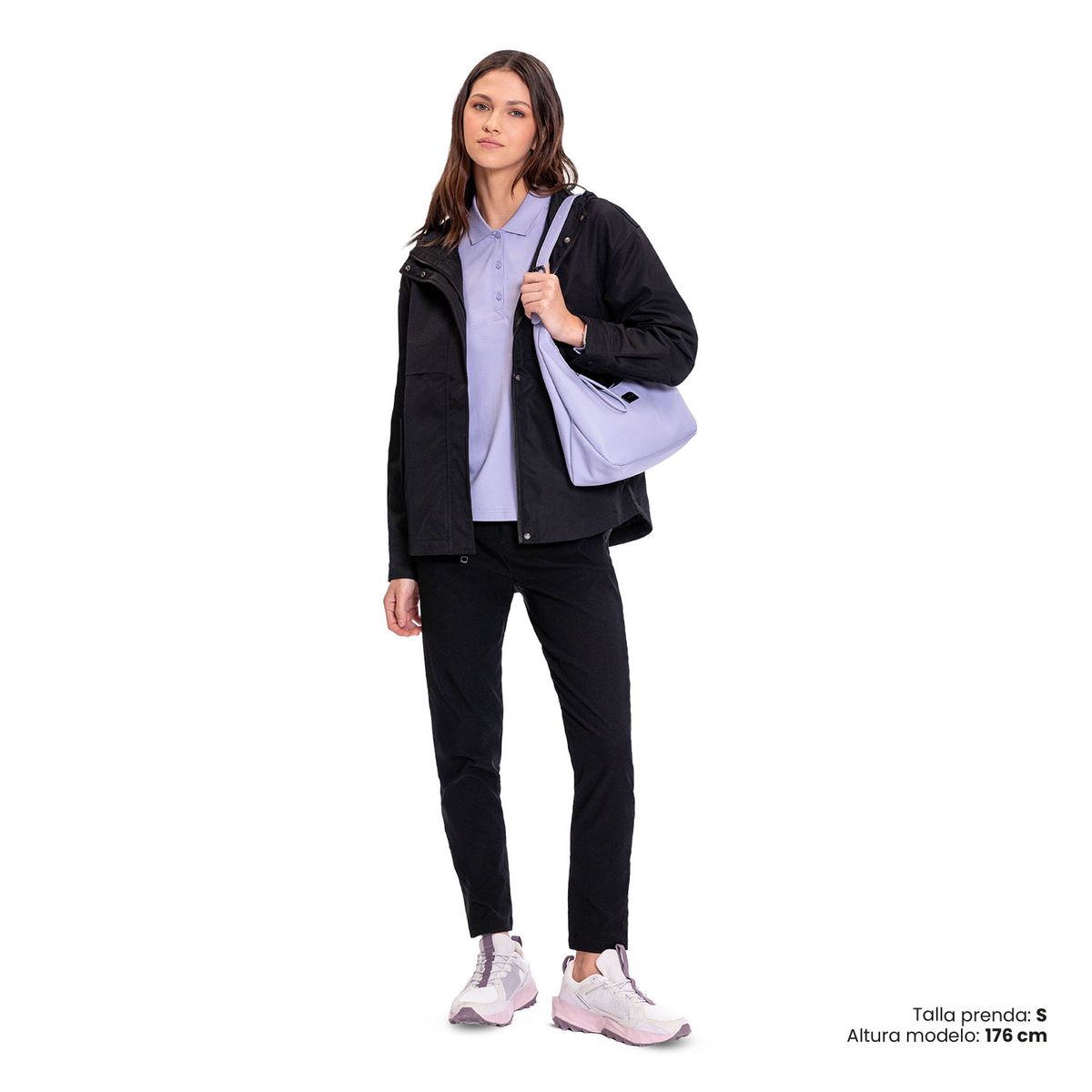 TOTTO - Chaqueta Ligera Con Capota Eva Negro Mujer Totto