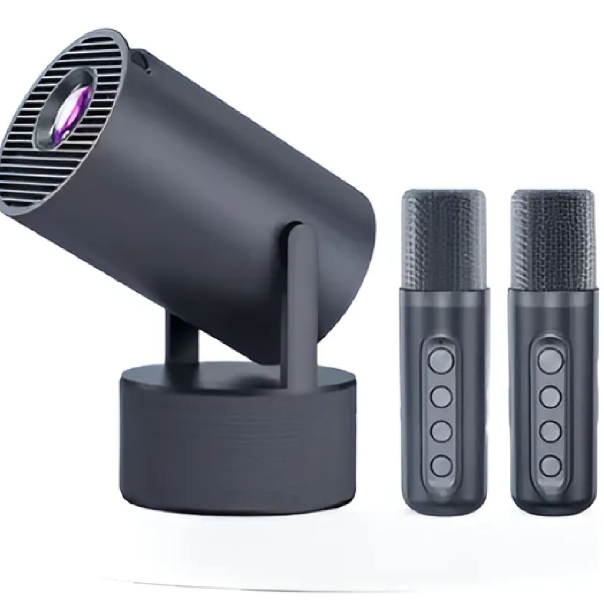 GENERICO - Proyector 4k Smart Cine En Casa Karaoke + Micrófonos