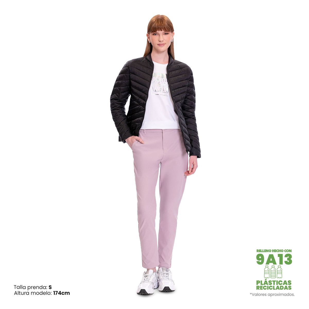 TOTTO - Chaqueta Acolchada Plegable Rpet Owens Negro Totto Mujer