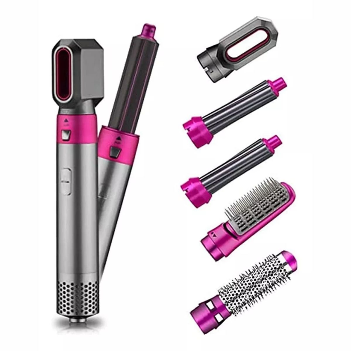 GENERICO - Cepillo Secador Multifuncional 5 En 1 Y Cepillo Alisador