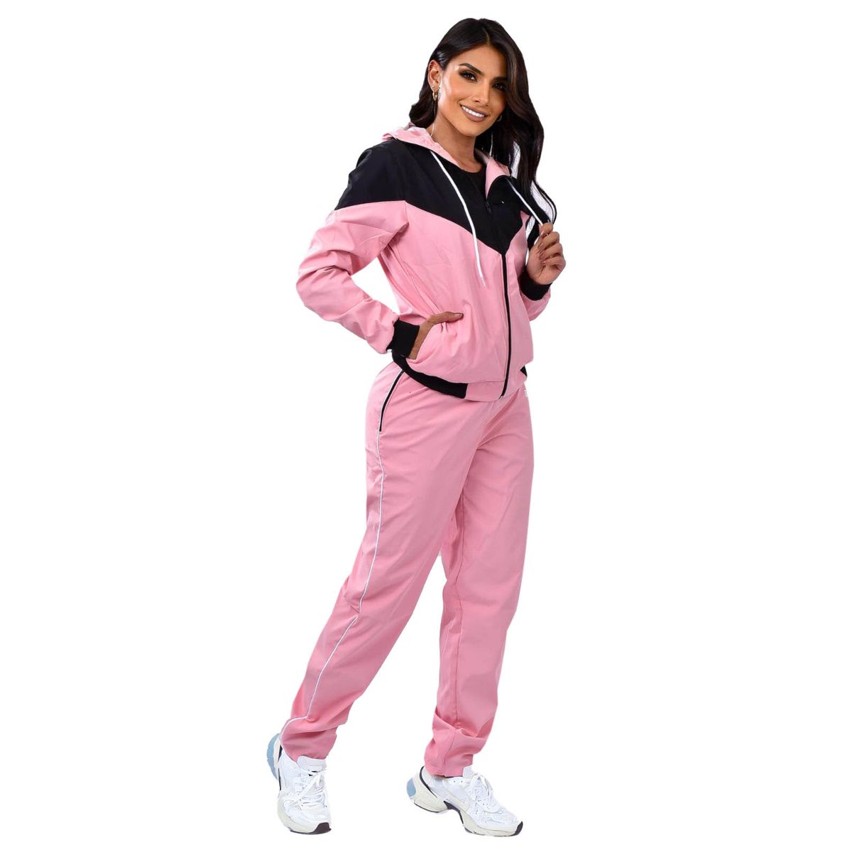 MODA EN CIRCUITO - Conjunto Deportivo o Sudadera para Mujer en Impermeable