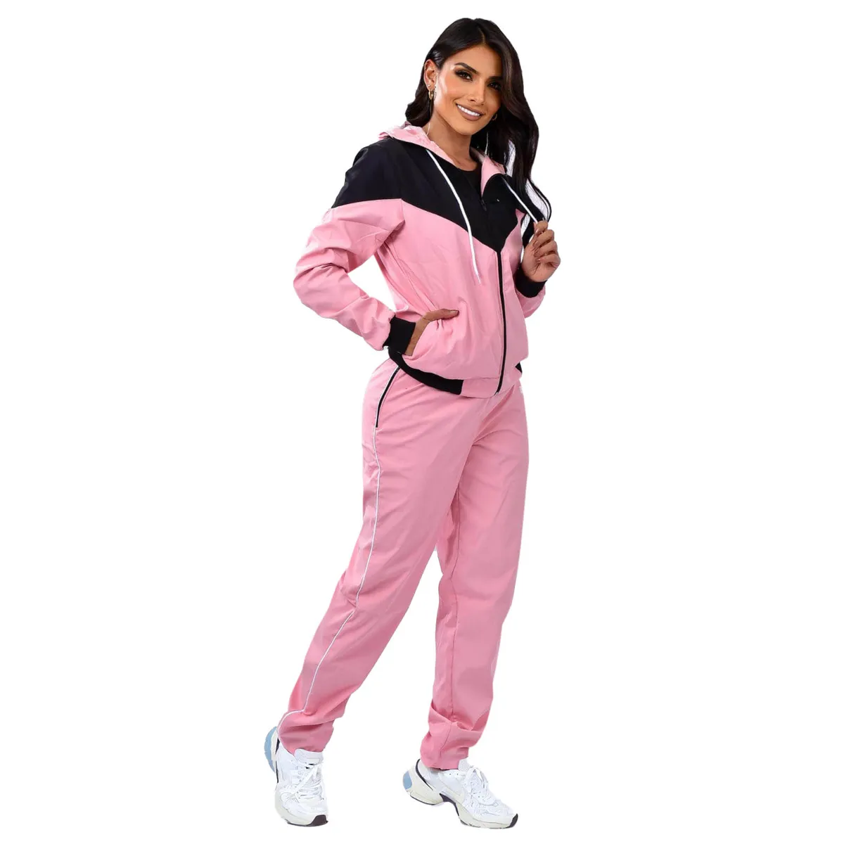 MODA EN CIRCUITO - Conjunto Deportivo o Sudadera para Mujer en Impermeable