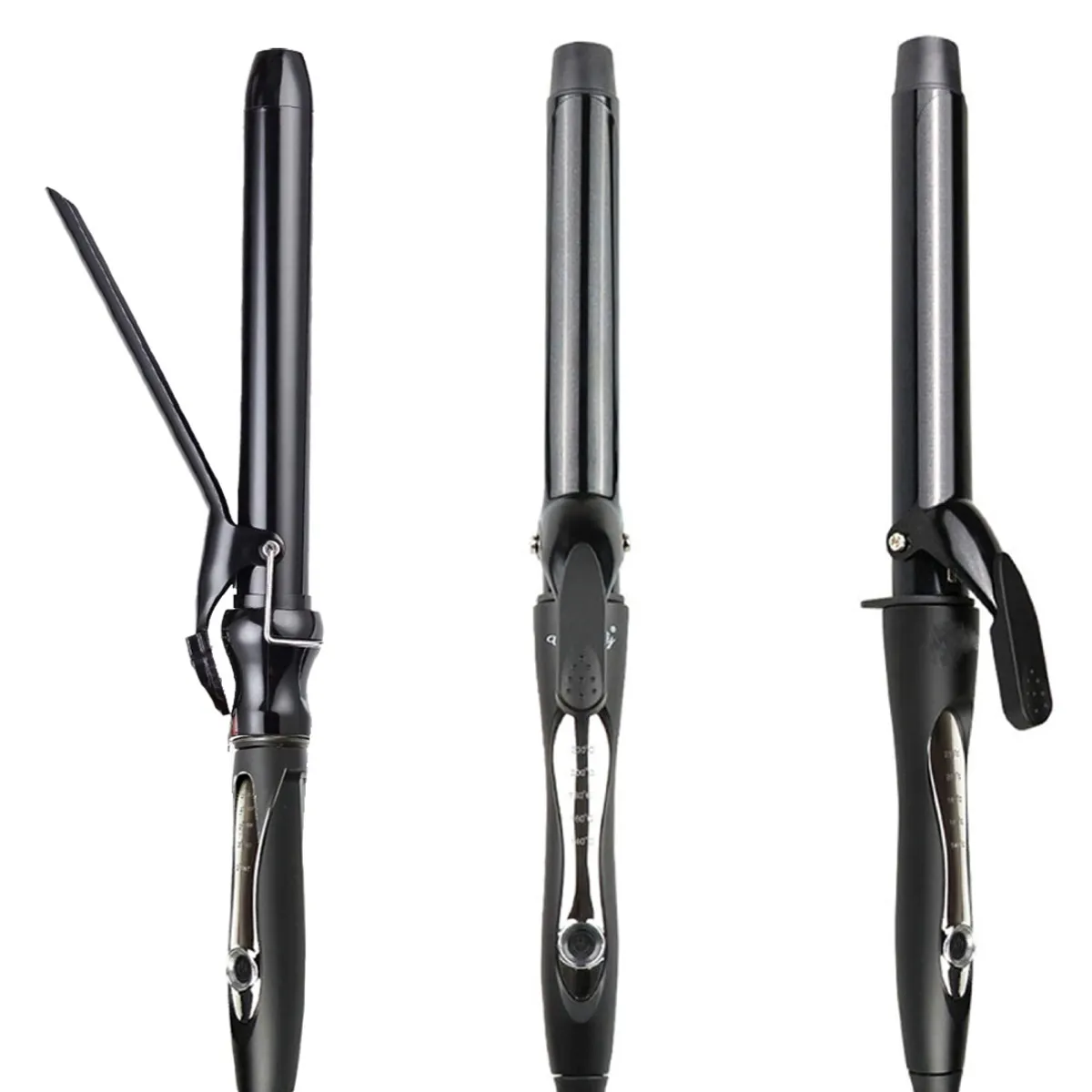 GENERICO - Plancha Rizadora de Cabello 2 en 1  Negro