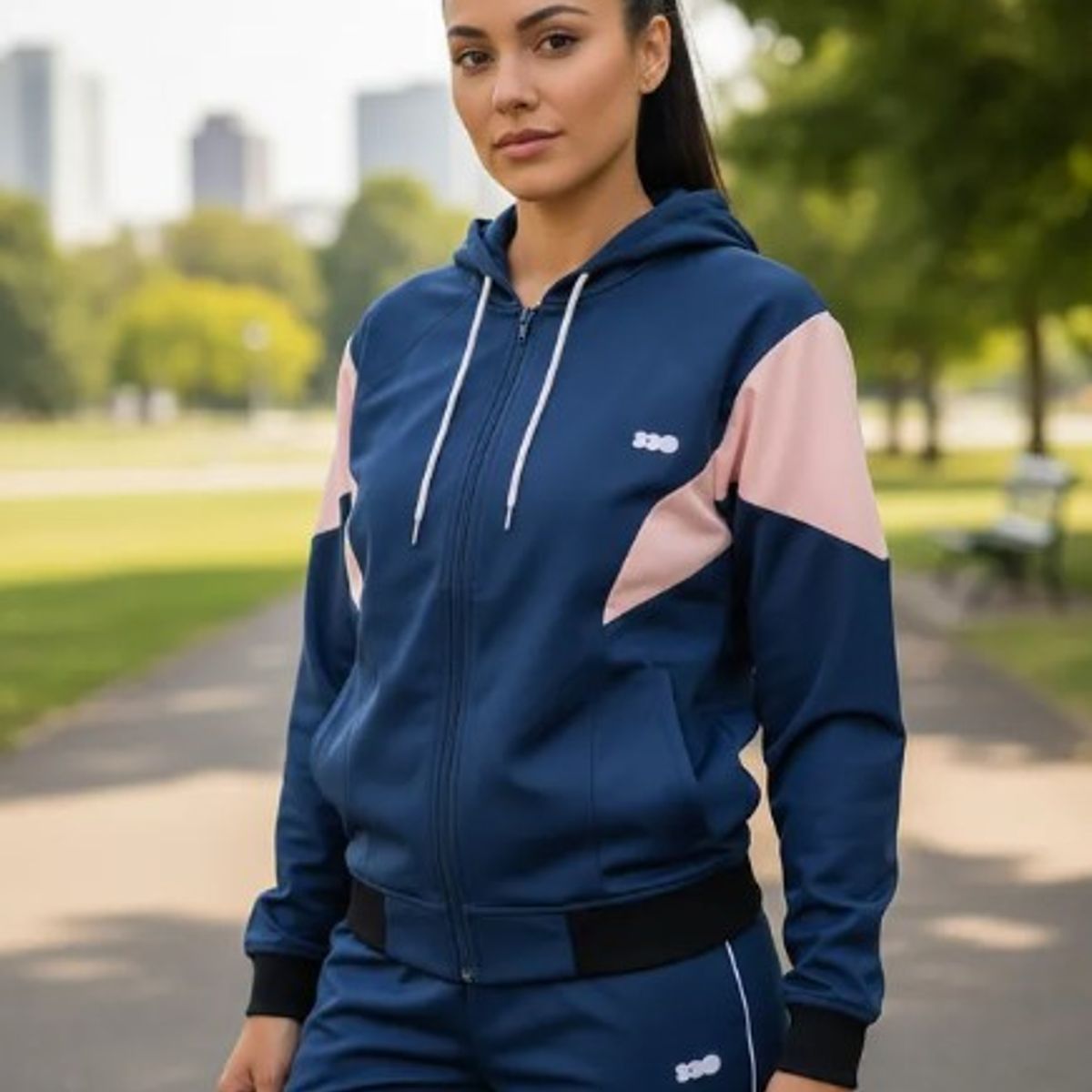 MODA EN CIRCUITO - Conjunto Deportivo o Sudadera para Mujer en Impermeable