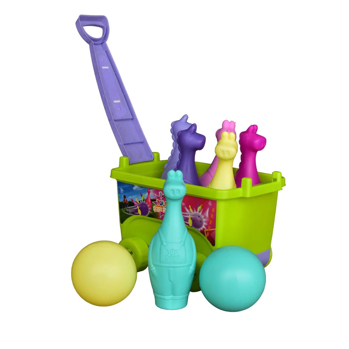 BOY TOYS - Juego de Bolos Sobre Ruedas Niña Boy Toys