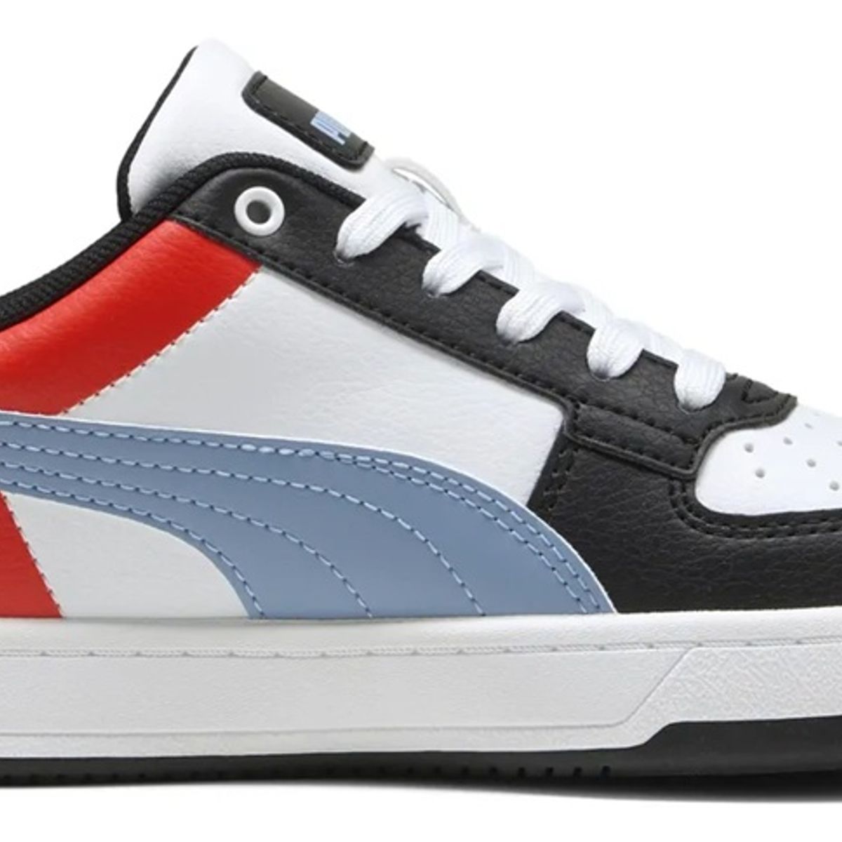 PUMA - Tenis Puma Junior Caven 2.0 Block 394461-17 Blanco Azul Rojo Casual