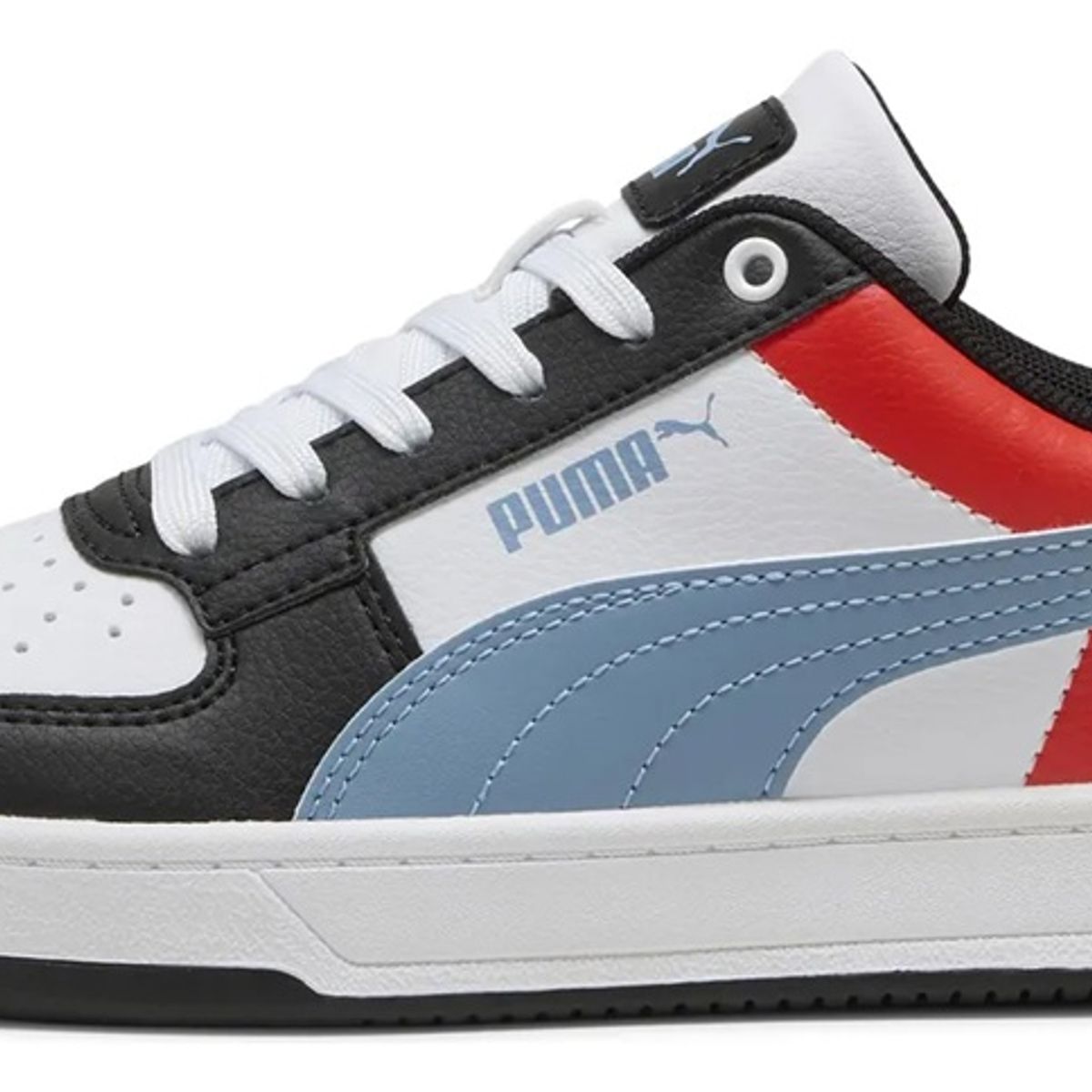 PUMA - Tenis Puma Junior Caven 2.0 Block 394461-17 Blanco Azul Rojo Casual