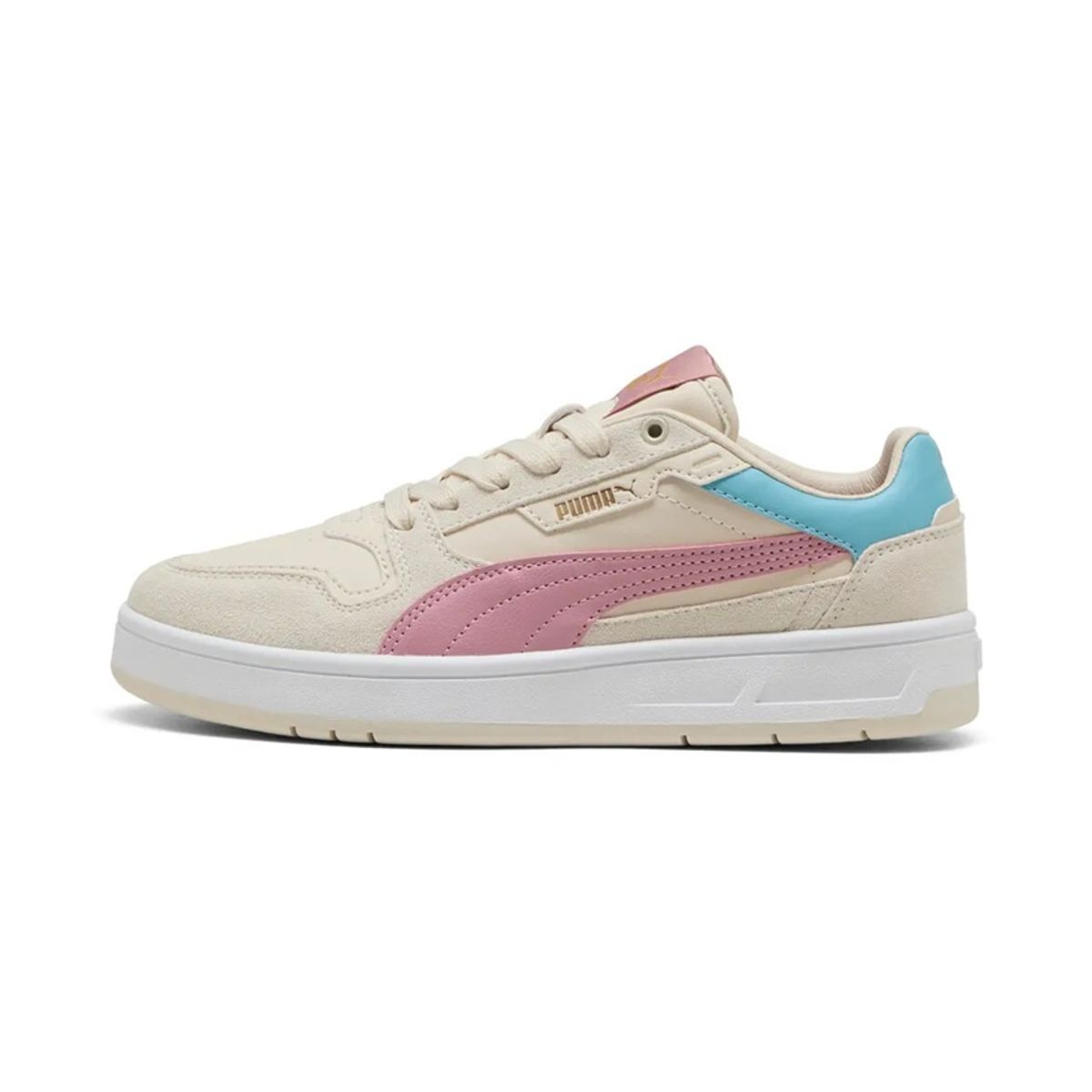 PUMA - Tenis Puma Junior Caven 2.0 Block 402300-05 Beige Rosa Azul Casual
