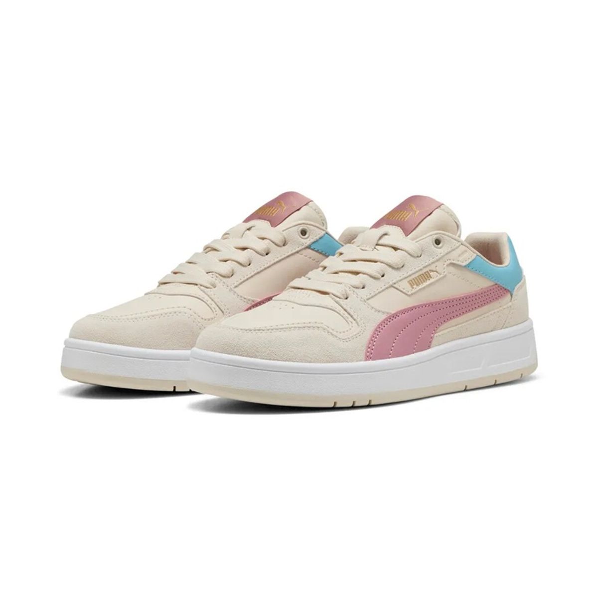 PUMA - Tenis Puma Junior Caven 2.0 Block 402300-05 Beige Rosa Azul Casual