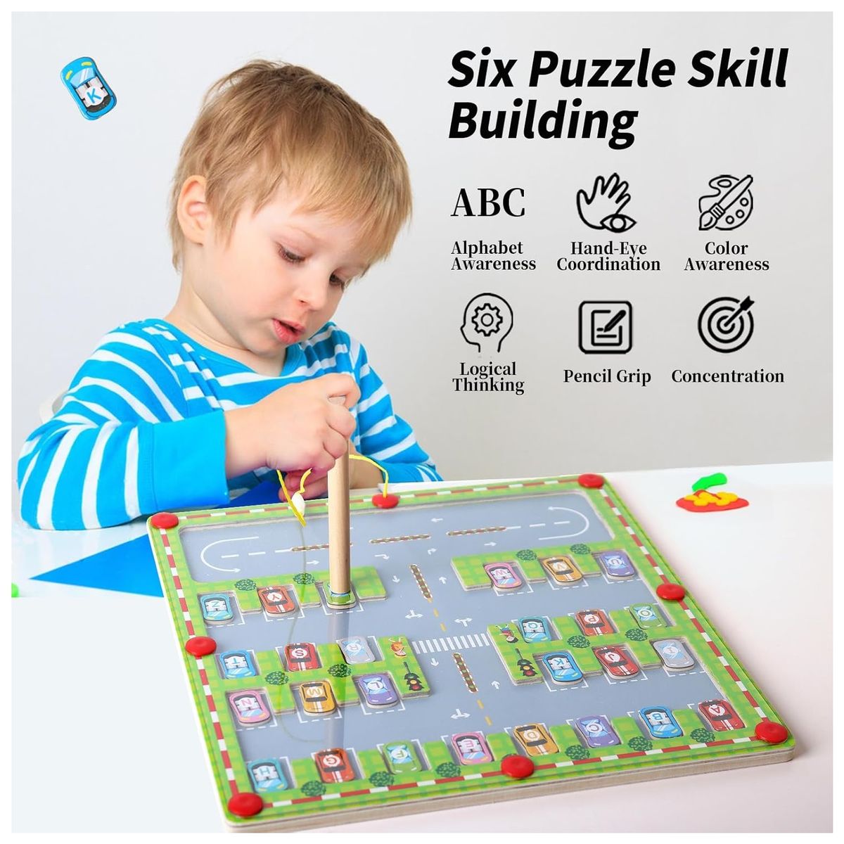 GENERICO - Juguete Magnetico Montessori De Aprendizaje Para Niños