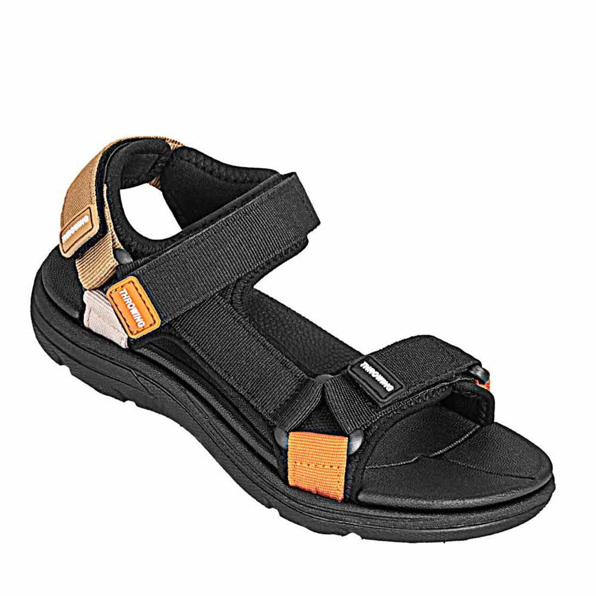 THROWING - Sandalia de niño Throwing Negro sandxia vel 13-25-2 mas jun