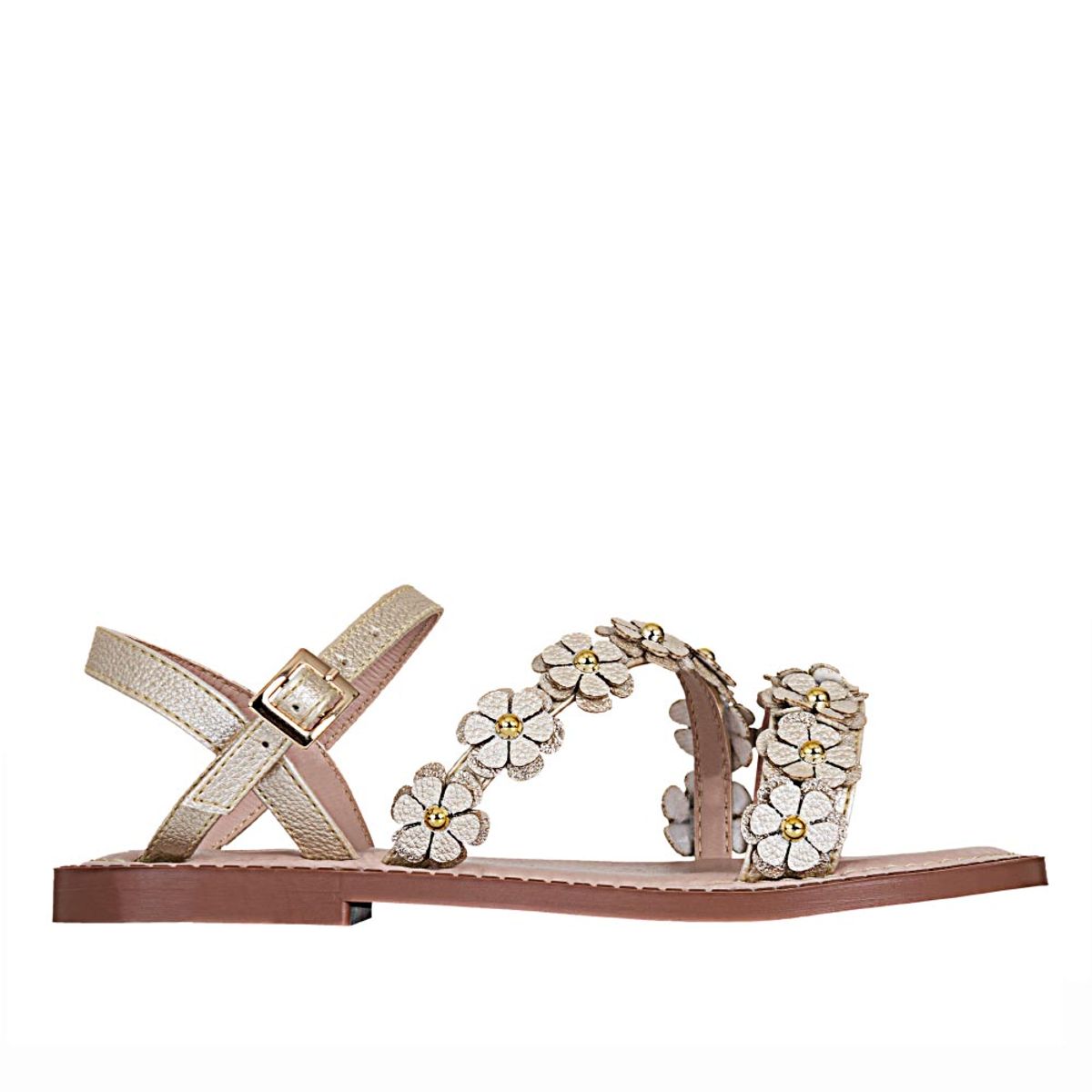 FRATTINI - Sandalia de niña Frattini Dorado sandbonsay