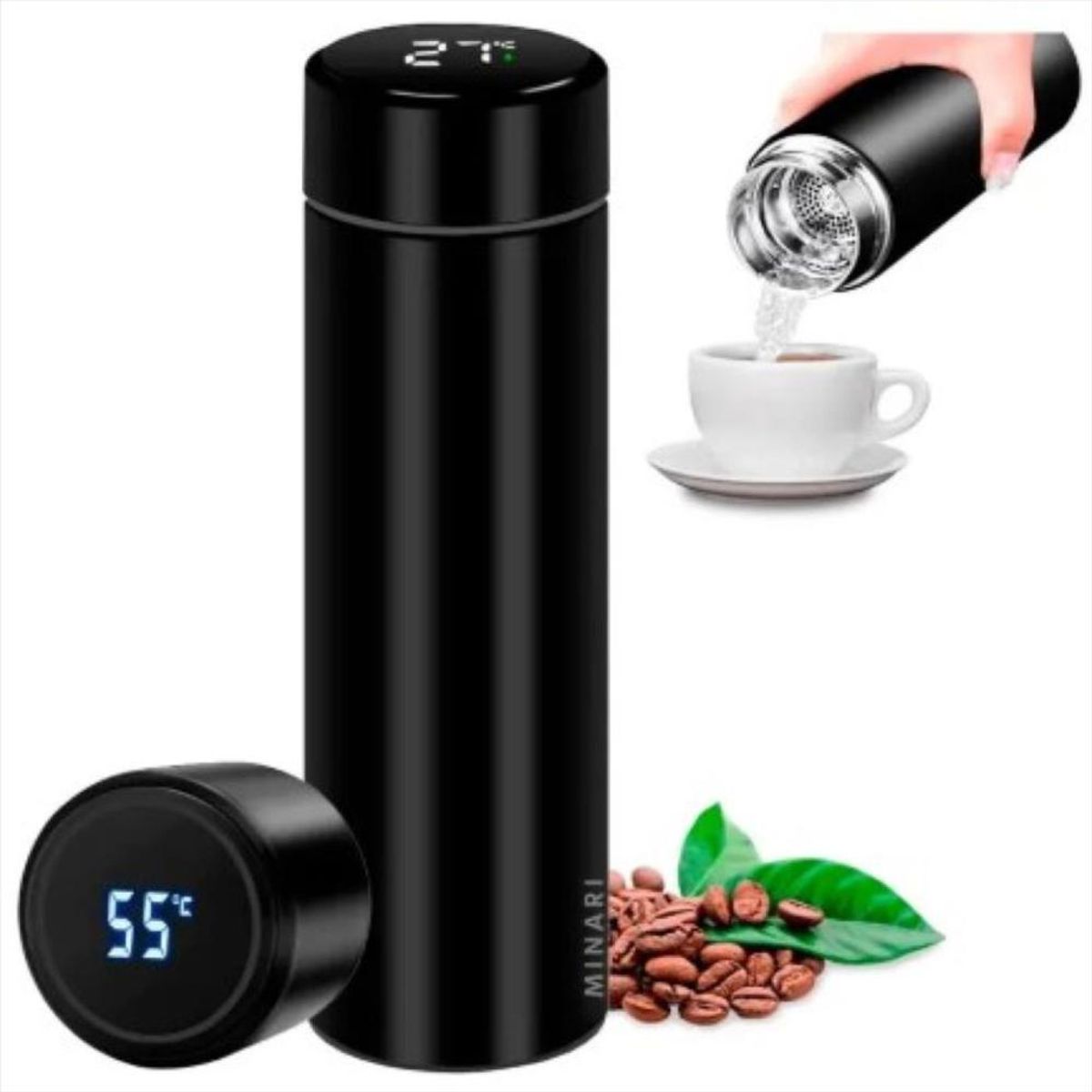 CLEAR - Termo Digital Frio Calor 500 Ml No Generico