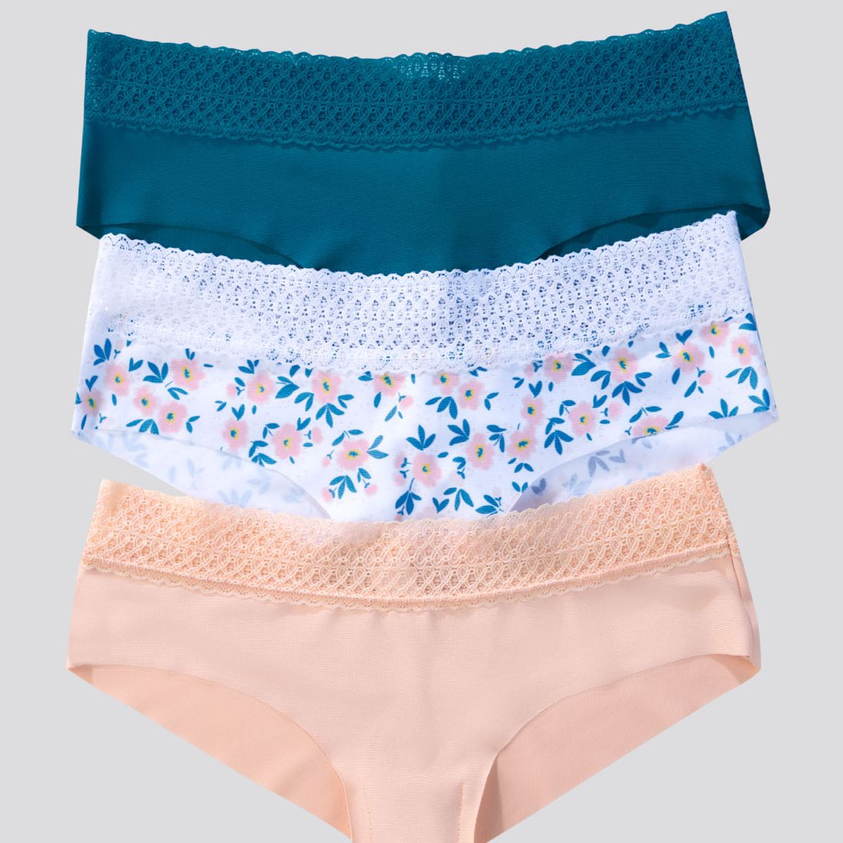 FORMAS INTIMAS - Cachetero Paq X3 Mujer Azul Petroleo FI 96631