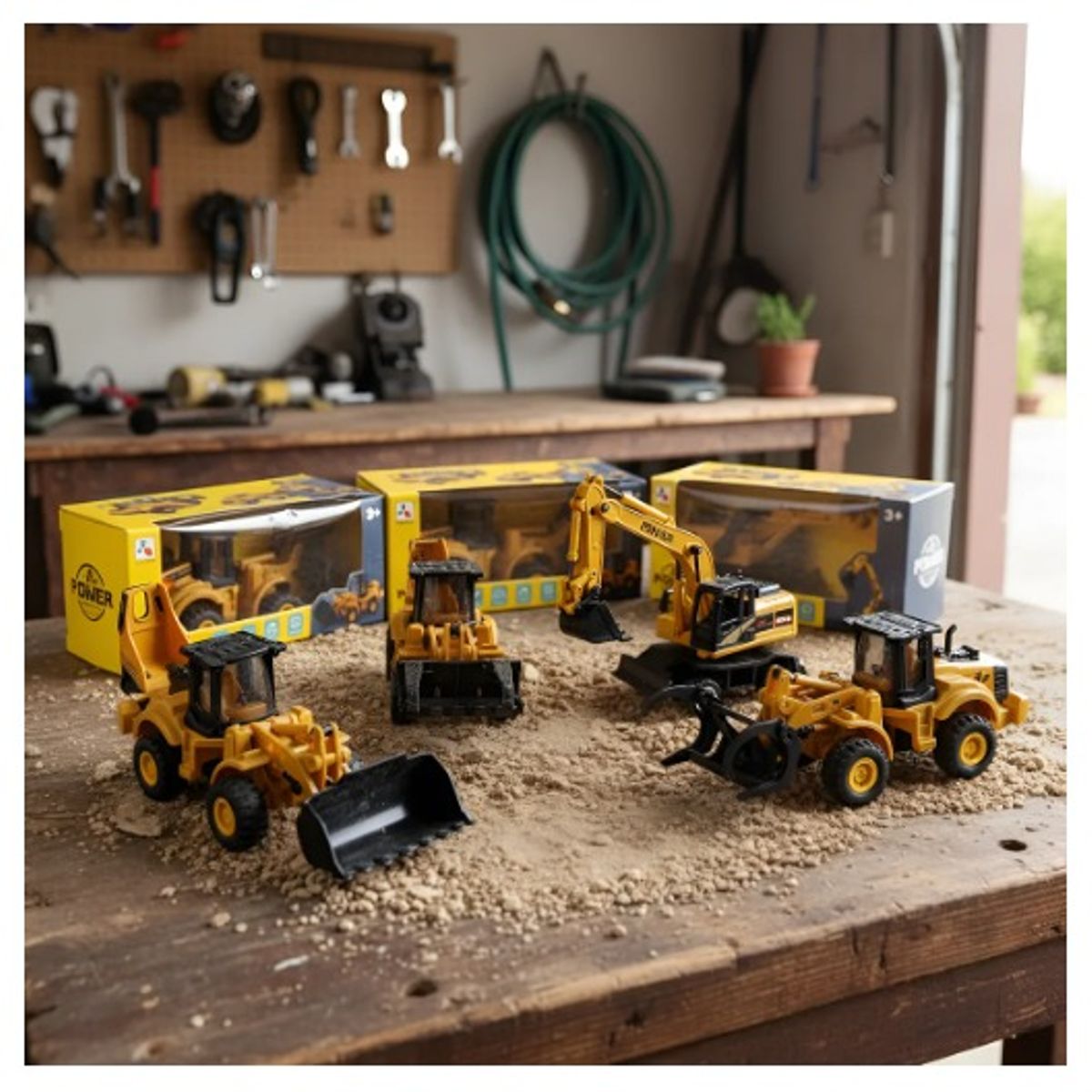 INFANTILES CAJUROMIX - Excavadora de pala De Juguete Maquinas A Escala