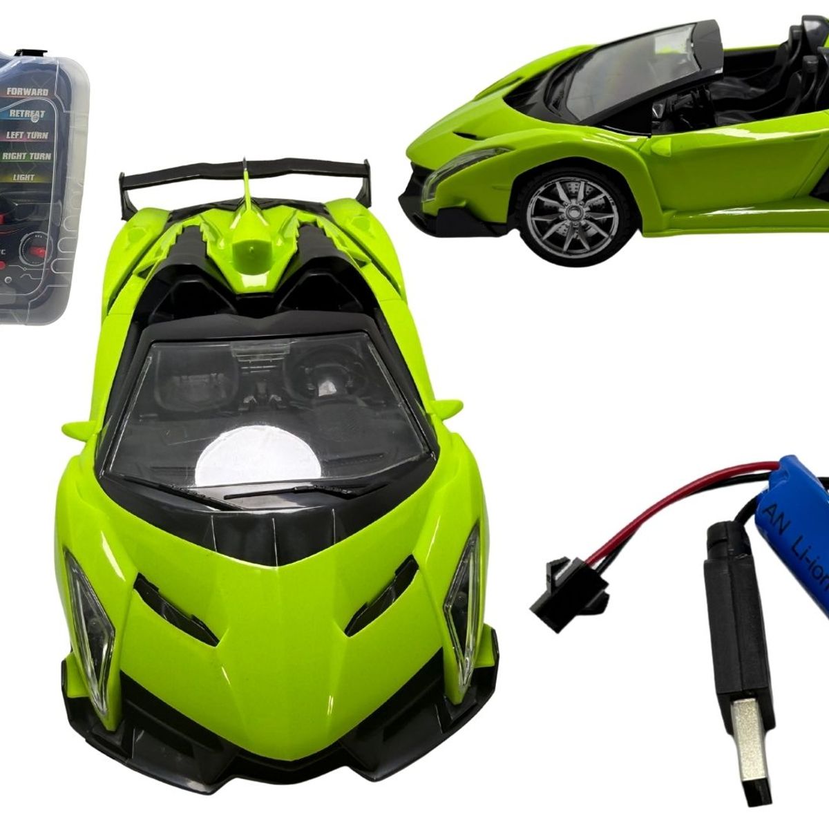 MAZUGI - Carro Deportivo Pila Recargable A Control Remoto De Plástico