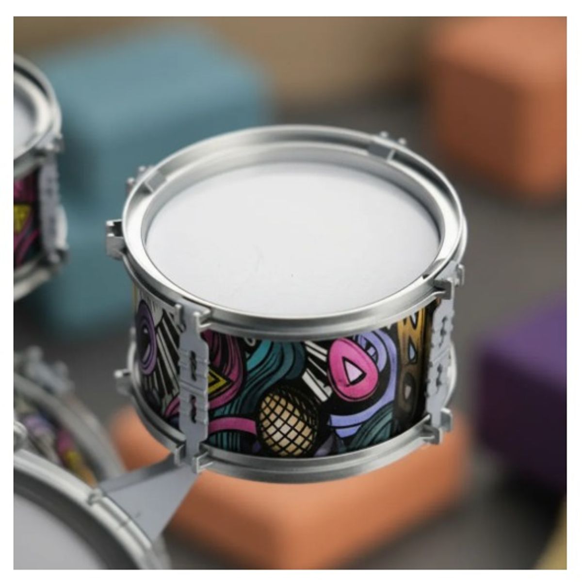 INFANTILES CAJUROMIX - Batería Infantil De Juguete Para Músicos En Crecimiento