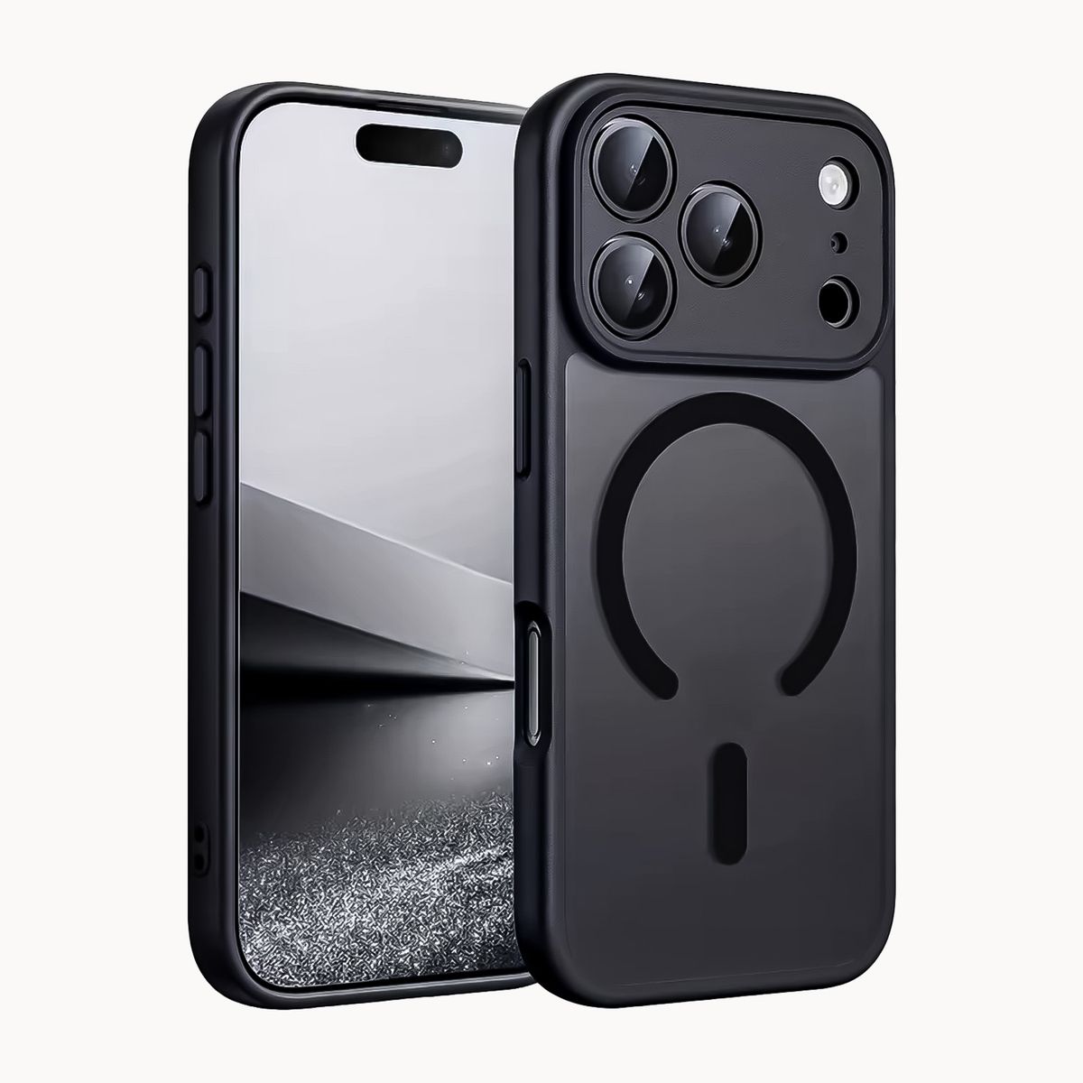 GENERICO - Funda Magsafe Transparente Mate con Protector de Camara Compatible con iPhone 17 Pro Max