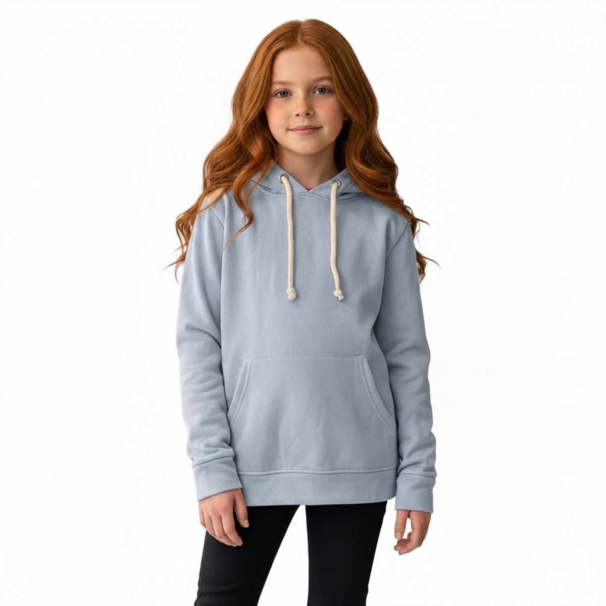 FRIOLENTA - Hoodie niños algodon percahado con capota