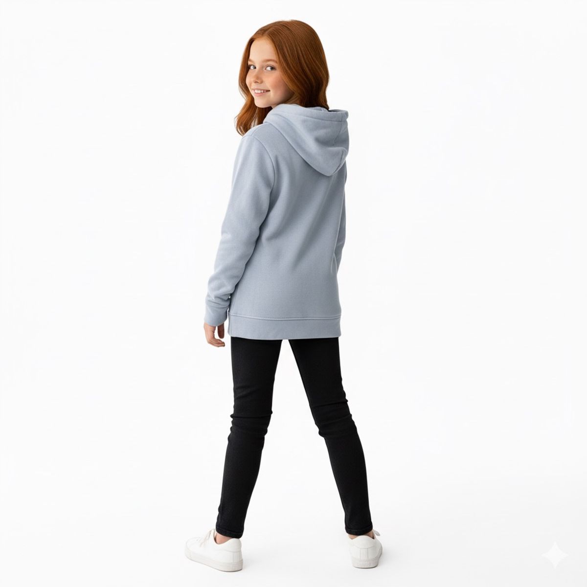 FRIOLENTA - Hoodie niños algodon percahado con capota