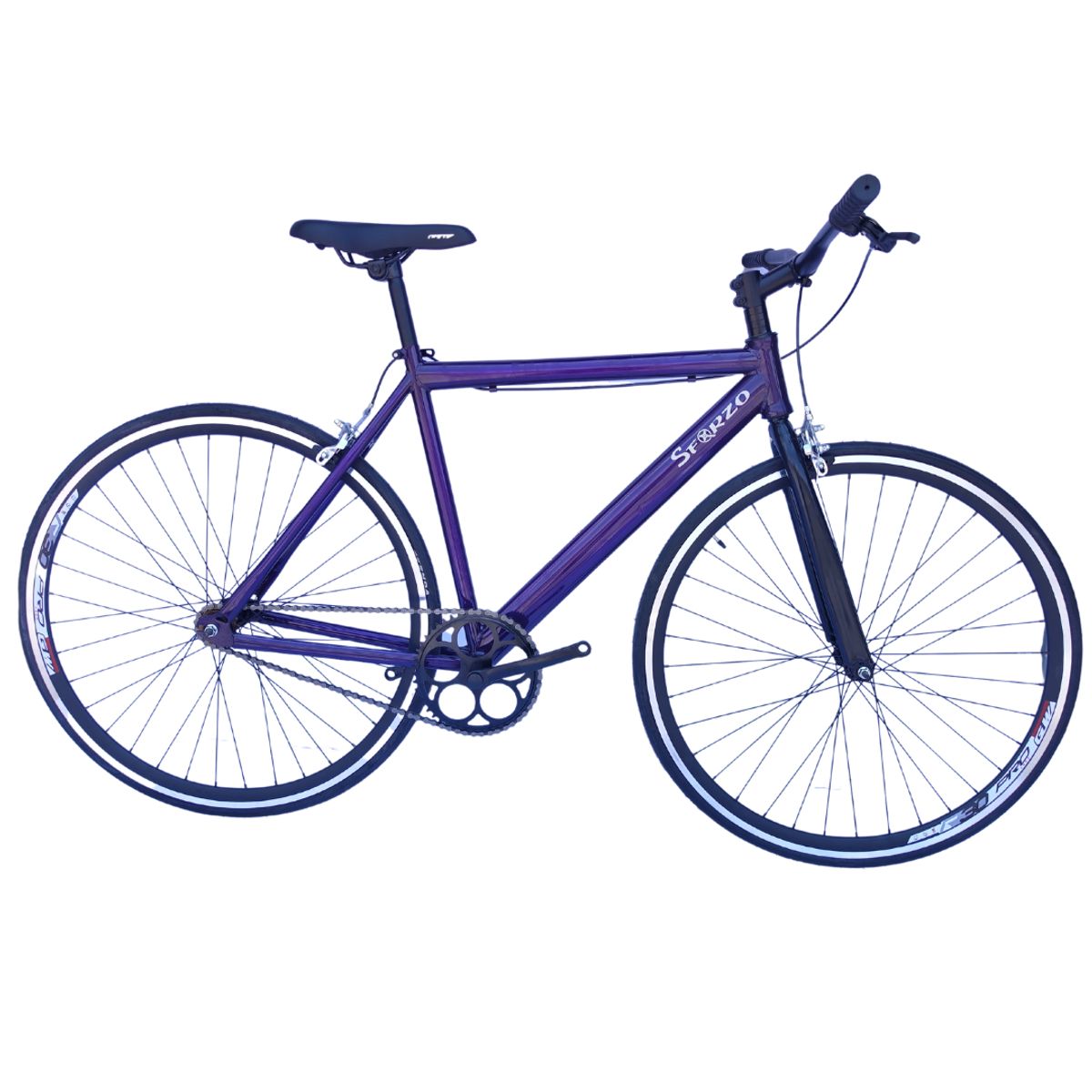 SFORZO - Bicicleta urbana fixed rin 700 - verde Talla M