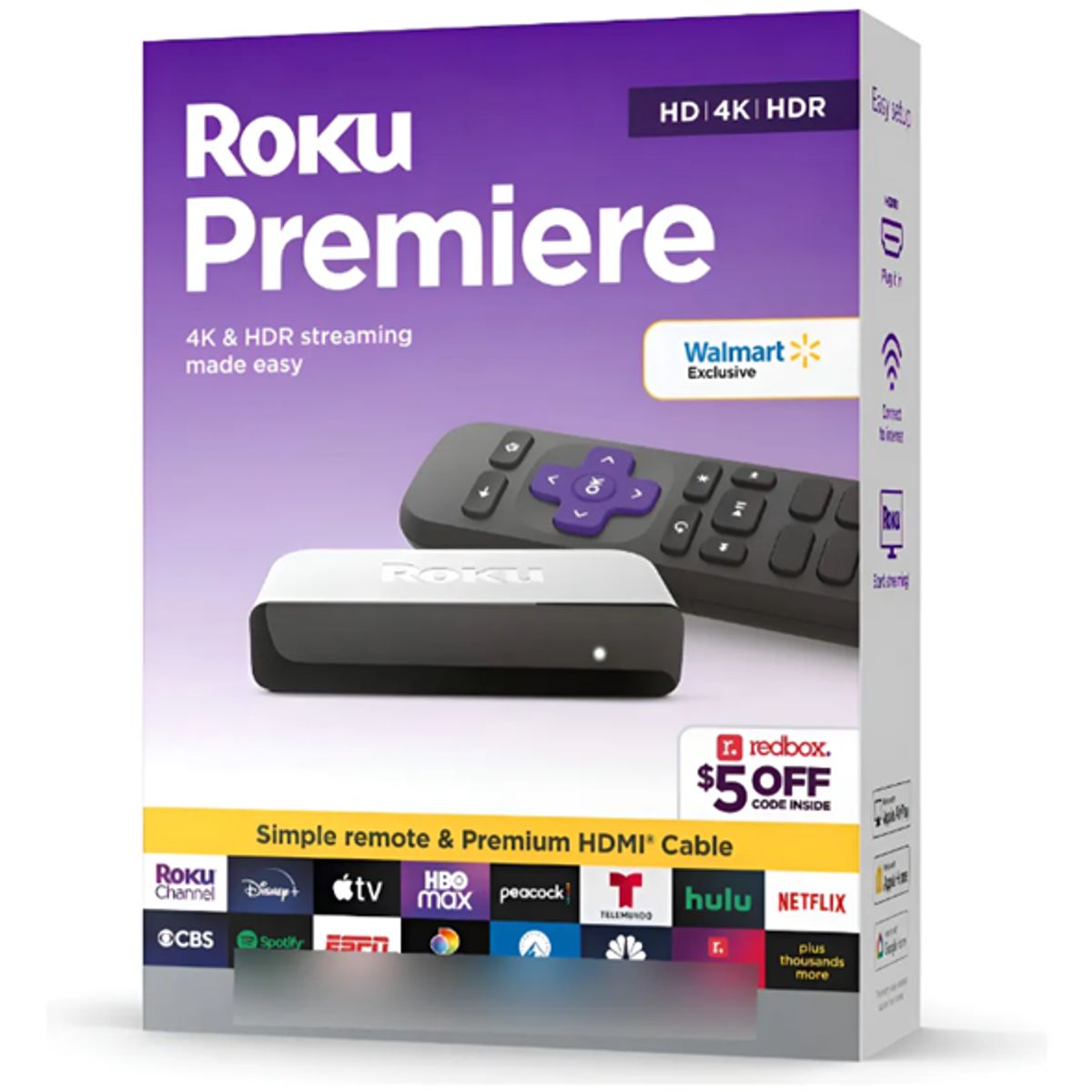 ROKU - Roku Premiere 4k - Dispositivo Streaming