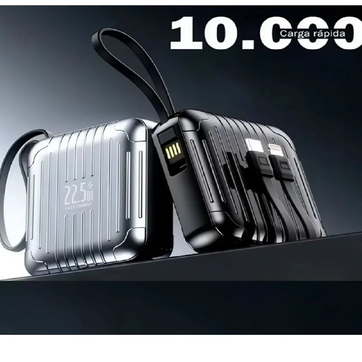 GENERICO - Mini Power Bank Batería Portátil 10000mah 225w Carga Rápida