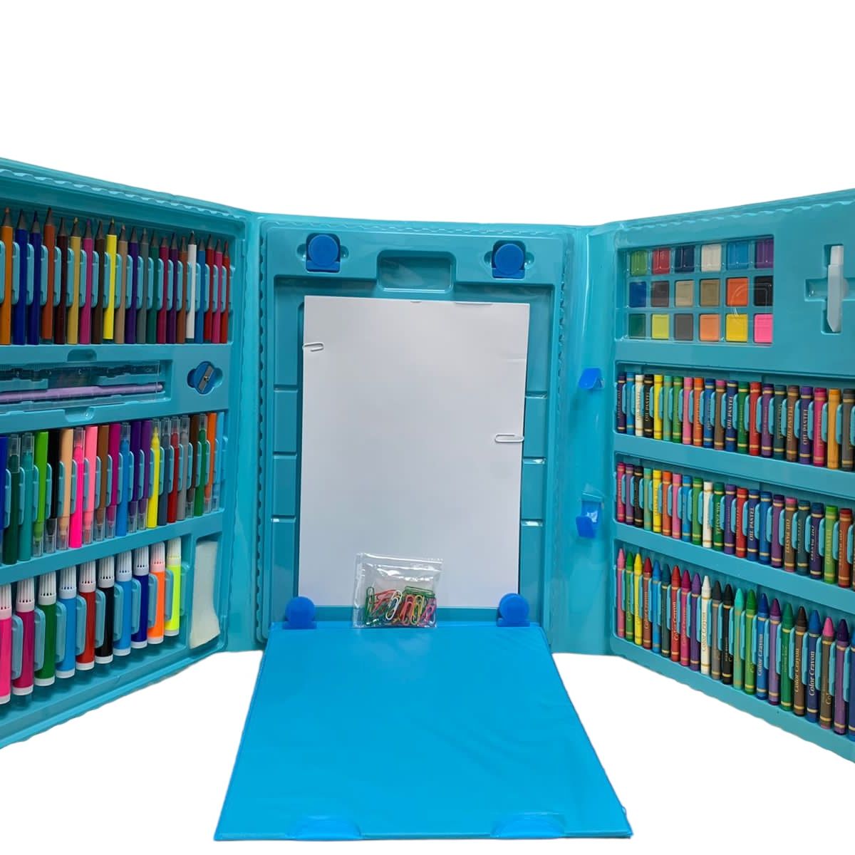 GENERICO - Set Kit Arte Niños Maleta Crayón Acuarela Plumón 208 Piezas