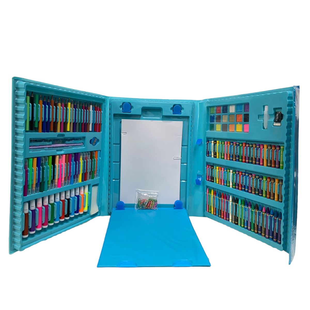 GENERICO - Set Kit Arte Niños Maleta Crayón Acuarela Plumón 208 Piezas