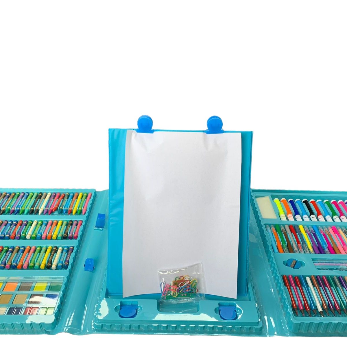 GENERICO - Set Kit Arte Niños Maleta Crayón Acuarela Plumón 208 Piezas