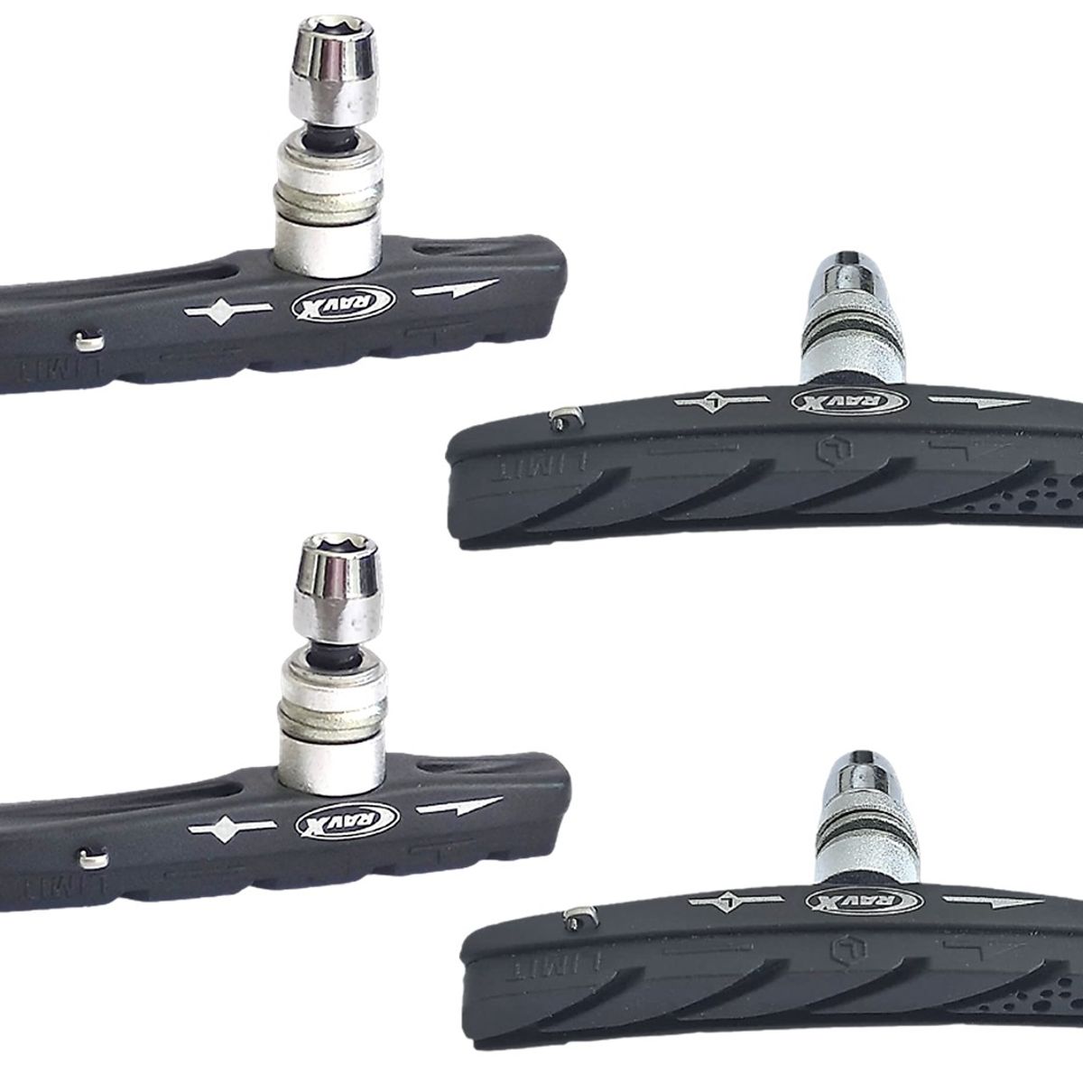 GENERICO - Zapata Taco Freno Bicicleta Ravx Cambiable Riel Mtb X2 Pares