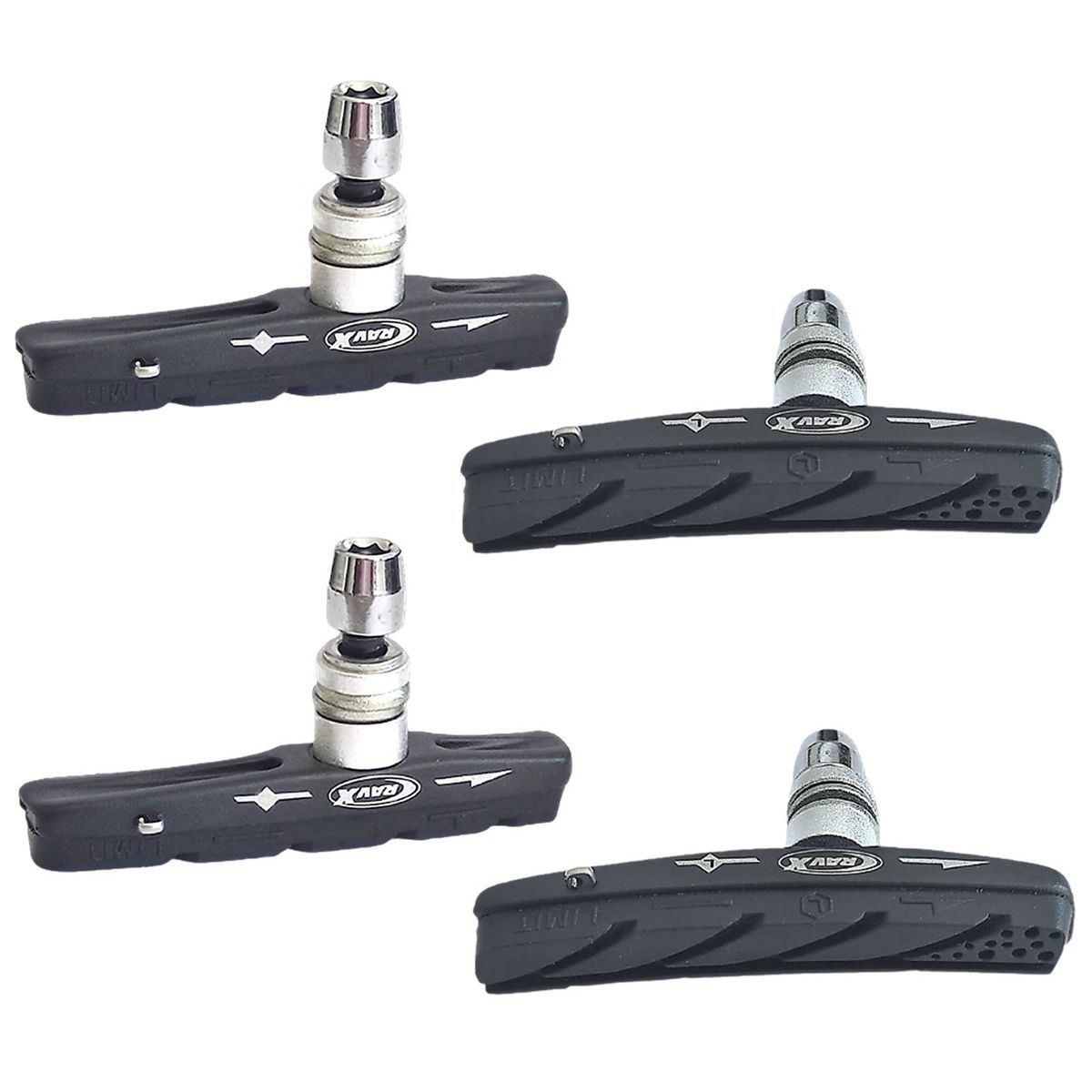 GENERICO - Zapata Taco Freno Bicicleta Ravx Cambiable Riel Mtb X2 Pares