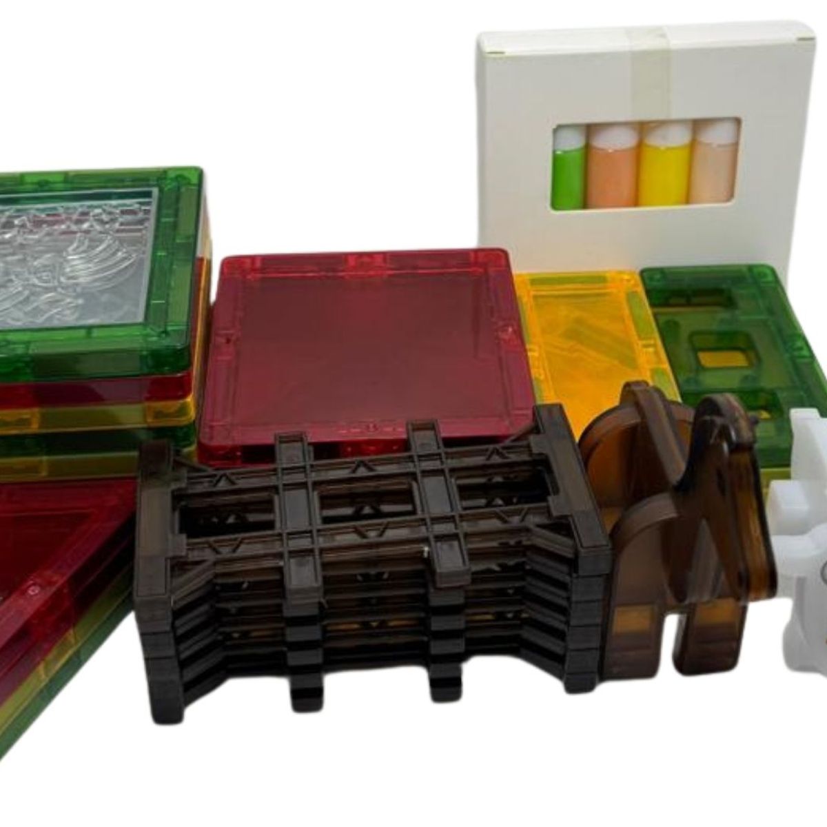 MAZUGI - 46 Bloques Granja Magnéticos Construcción Imanes Educativos Imanes