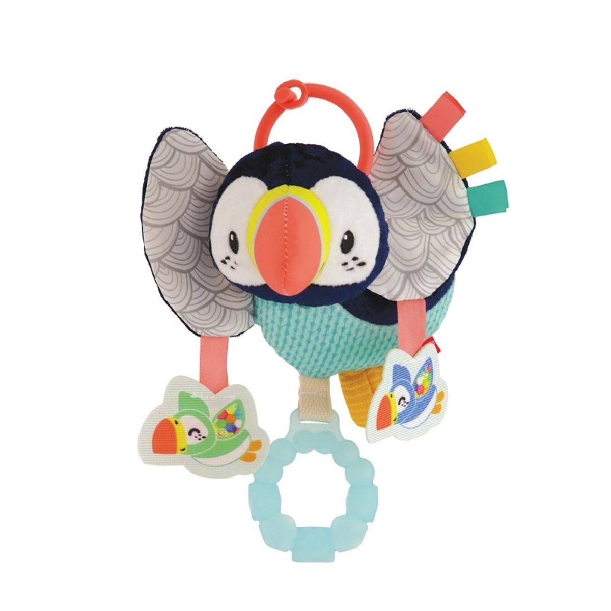 INFANTINO - Juguete Bebé Mordedor Estimulación Temprana Pingüino Textura