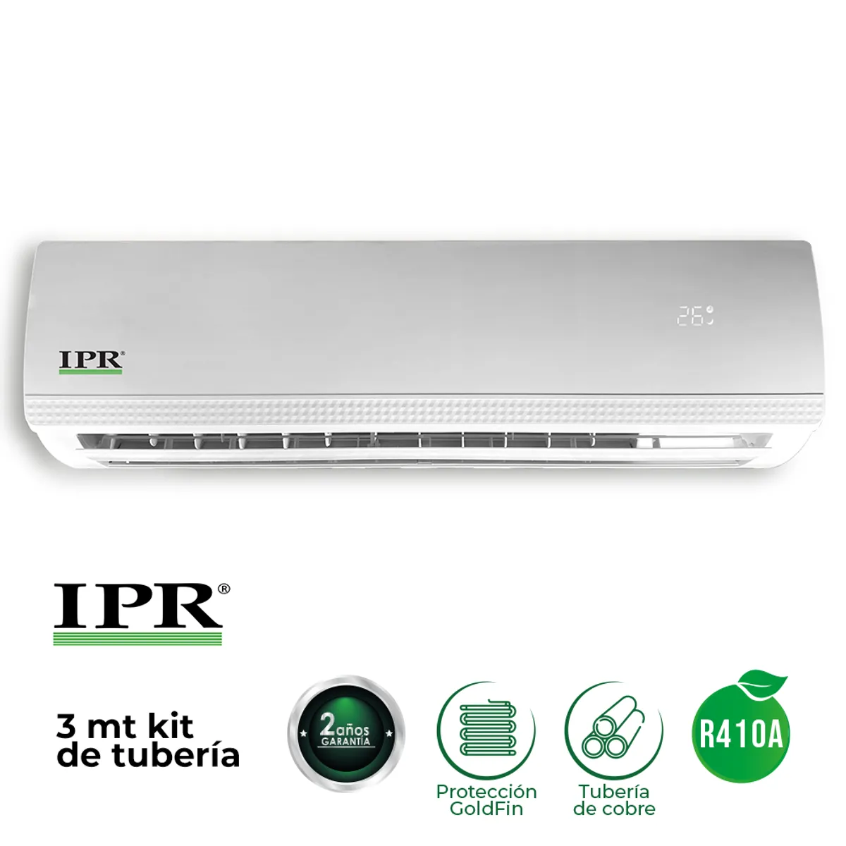 GENERICO - Aire Acondicionado Convencional 24000 BTU 220v IPR