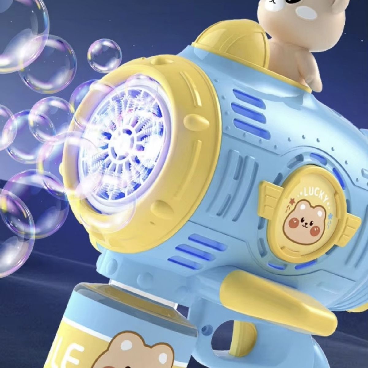 GENERICO - Pistola Burbujas Infantil Juguete Niño Con Luz Led Burbujero