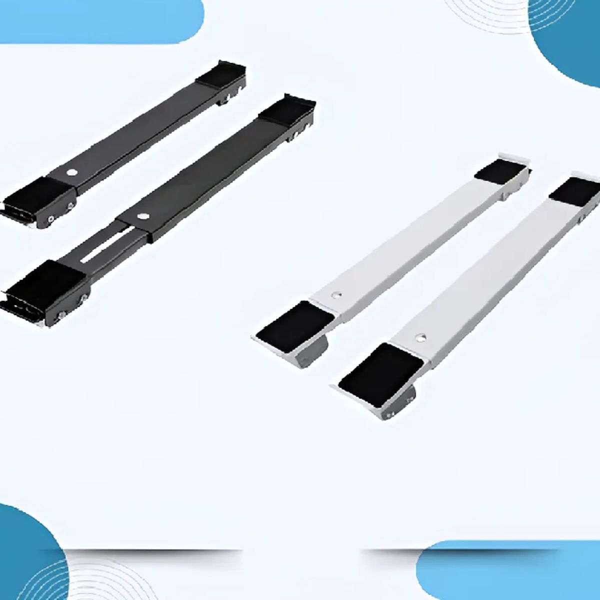 SKY - Soporte Con Ruedas Para Frigorífico Estufa Y Lavadora Kyriios Blanco