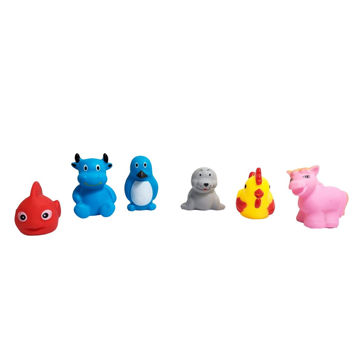 GENERICO - Animales Goma Bañera De Bebes, Juguete Juego Para Niños X 12