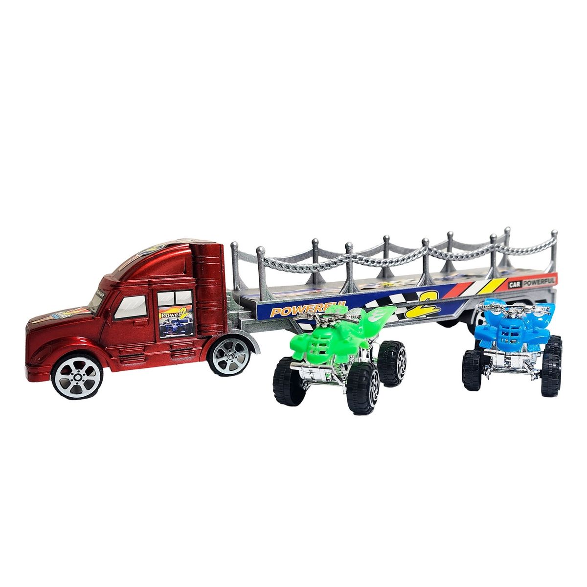 GENERICO - Camion Tractomula Cuatrimotos De Juguete Interactivo Niños