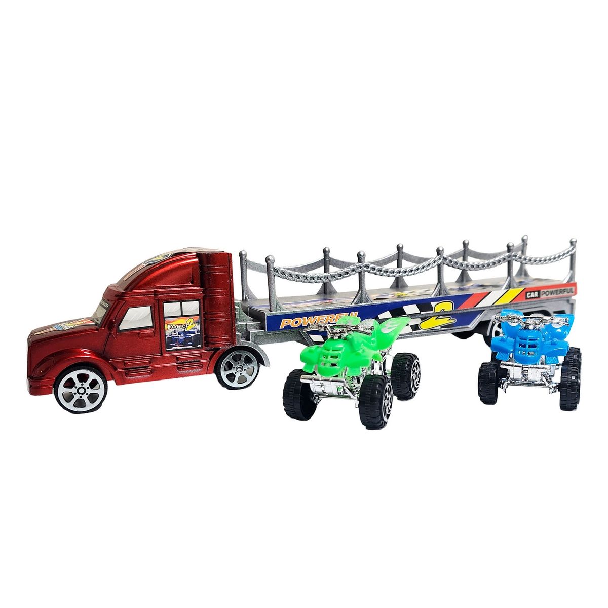 GENERICO - Camion Tractomula Cuatrimotos De Juguete Interactivo Niños