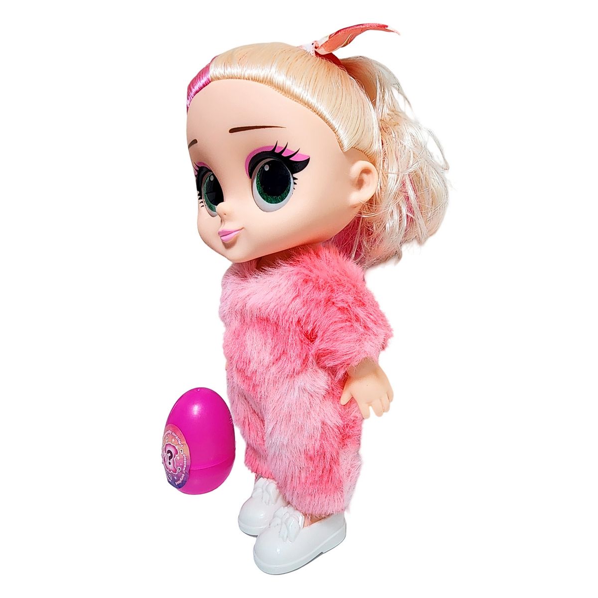 GENERICO - Muñeca Bebe Pijama Peluche Fashion + Mascota Juguete